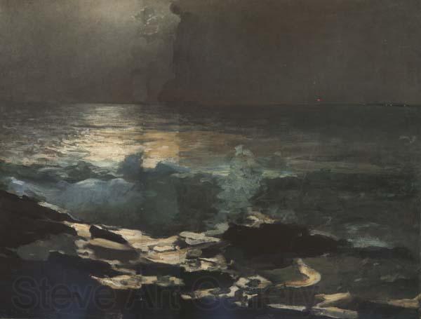 Winslow Homer Moonlight,Wood Island Light (mk44) Germany oil painting art